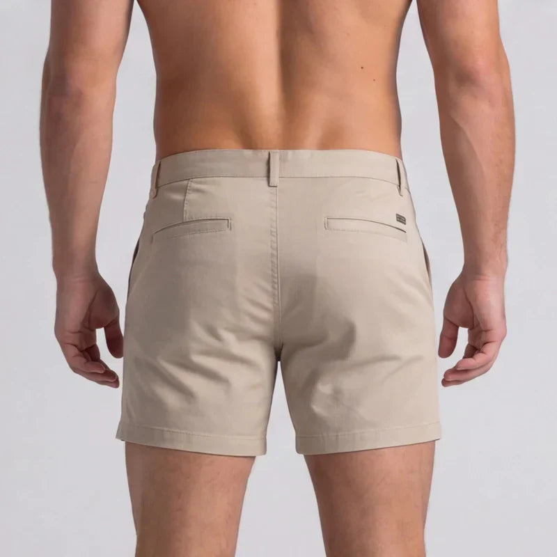 Da Uomo Shorts Chino Slim Fit con Vita Sartoriale