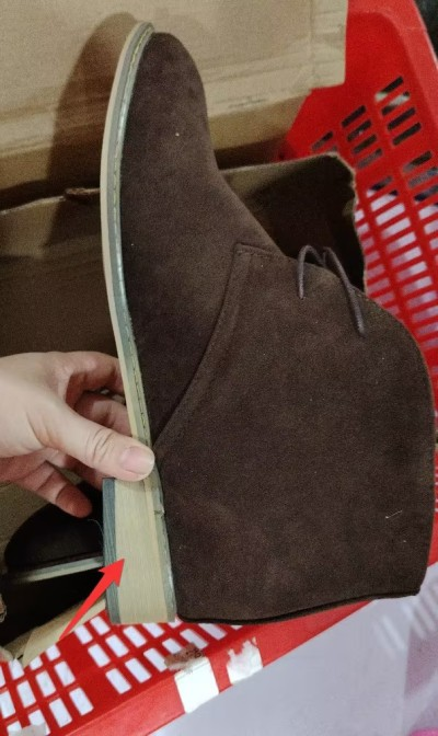 Da Uomo Stivaletti Chukka in Pelle Eleganza Smart Casual Stringati