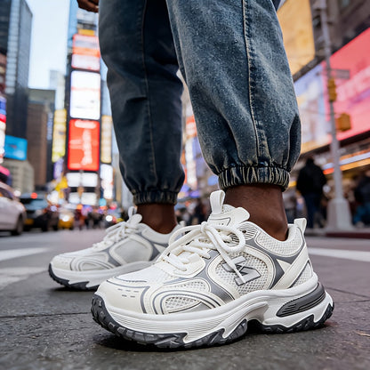 Da Uomo Sneakers Chunky Stringate Streetwear Casual Quotidiano