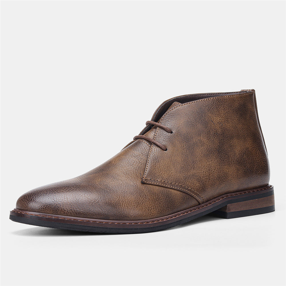 Da Uomo Stivaletti in Pelle con Design Essenziale Elegante