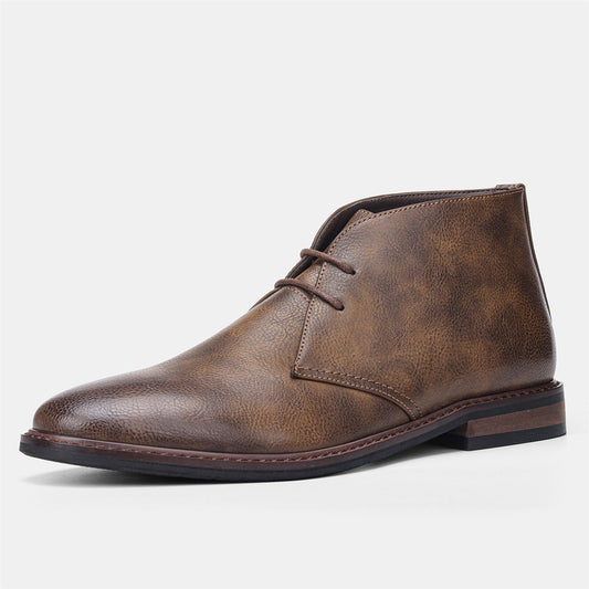 Da Uomo Stivaletti in Pelle con Design Essenziale Elegante
