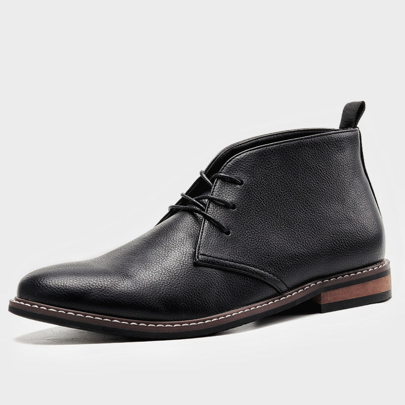Da Uomo Stivaletti in Pelle con Design Essenziale Elegante