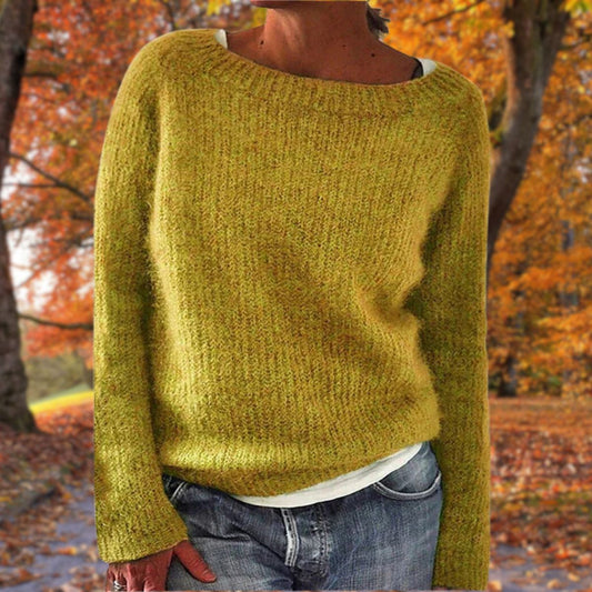 Da Donna Maglione Relax Maglia Morbida Casual Moderna