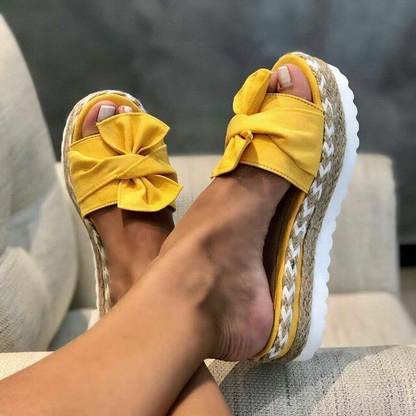 Da Donna Sandali Platform Intrecciati con Fascia Morbida