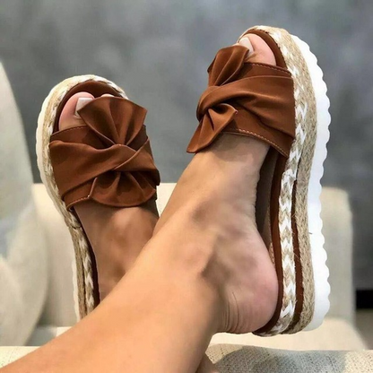 Da Donna Sandali Ortopedici Comfort con Fiocco Stile Casual Leggero