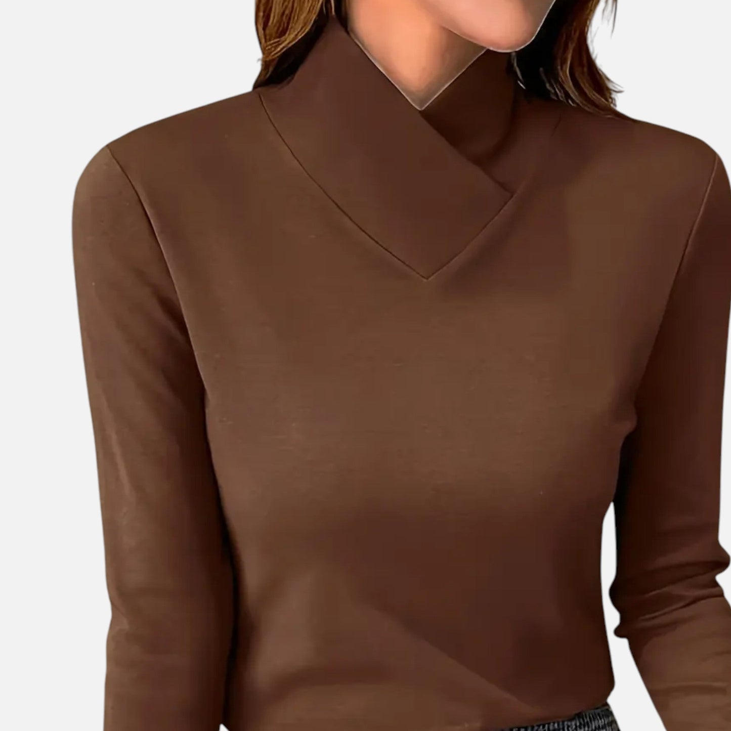 Da Donna Blusa Collo Incrociato Eleganza Casual Moderna