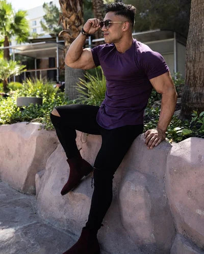 Da Uomo T-Shirt Athletic Extended Fit Performance Essential