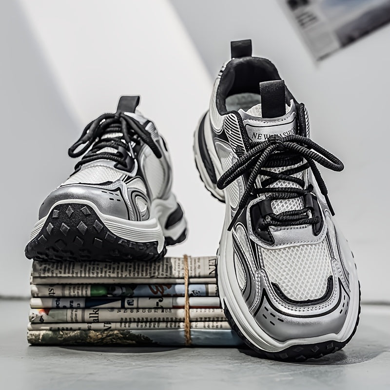 Da Uomo Sneakers Chunky Stringate Streetwear Casual Quotidiano