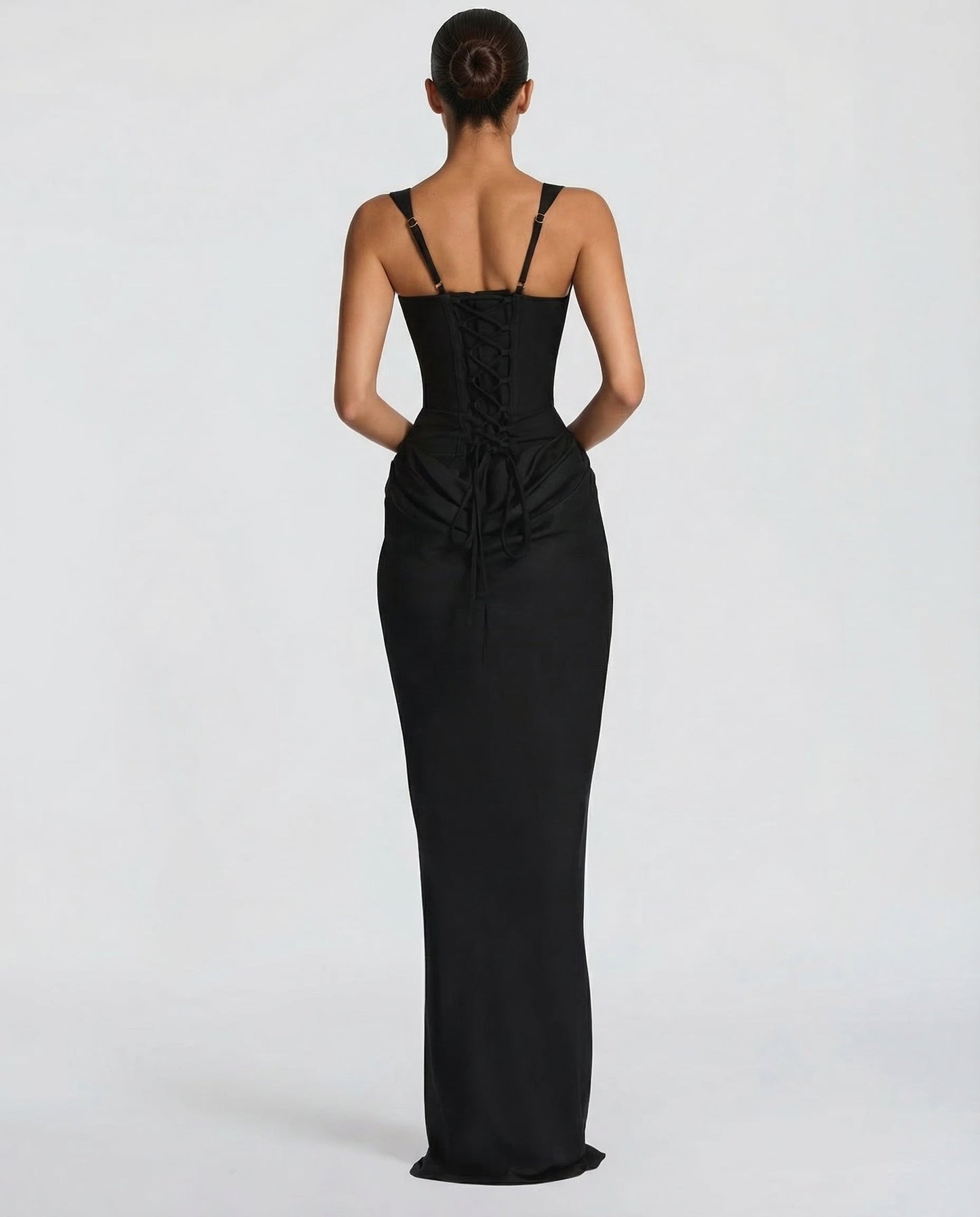 Da Donna Abito Maxi Corsetto con Drappeggio Sculpted Fit