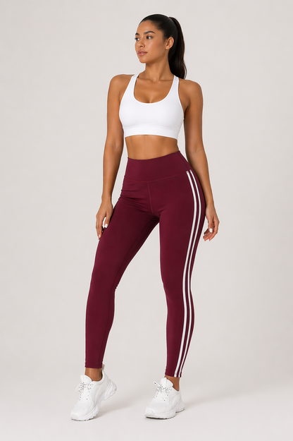 Da Donna Leggings Slim Fit Elasticizzati con Banda Laterale Dinamica