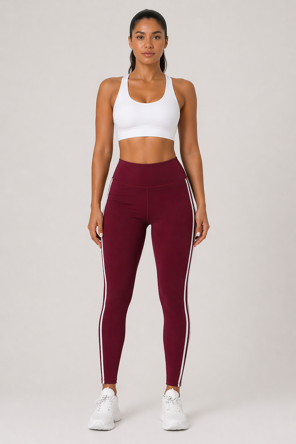 Da Donna Leggings Slim Fit Elasticizzati con Banda Laterale Dinamica