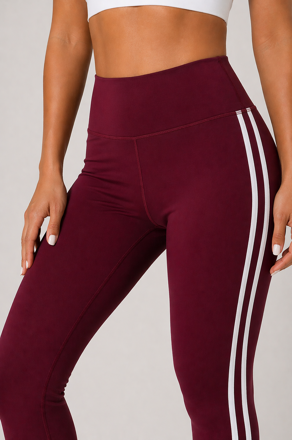 Da Donna Leggings Slim Fit Elasticizzati con Banda Laterale Dinamica