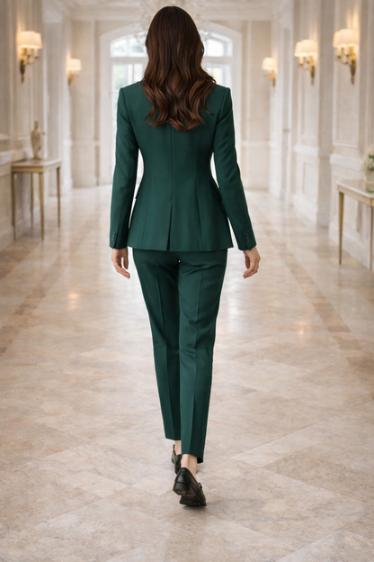 Da Donna Completo Sartoriale Tre Pezzi con Blazer e Pantaloni Elegante