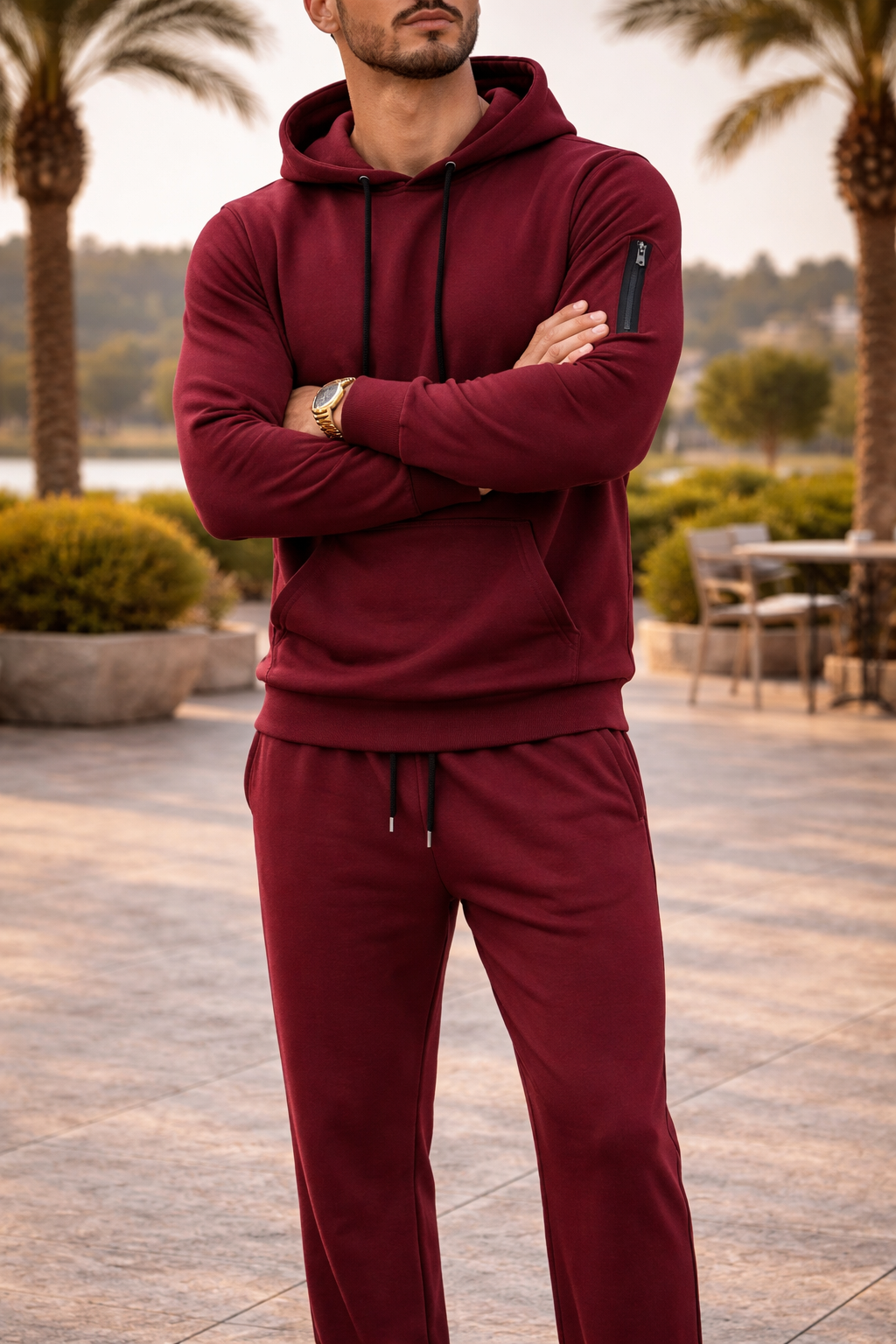 Da Uomo Completo Tuta con Felpa Cappuccio e Jogger Casual