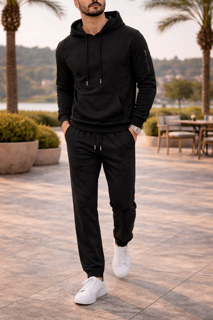 Da Uomo Completo Tuta con Felpa Cappuccio e Jogger Casual