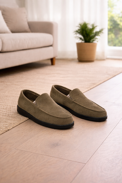 Da Uomo Mocassini Slip-On in Tessuto Testurizzato dallo Stile Casual Raffinato