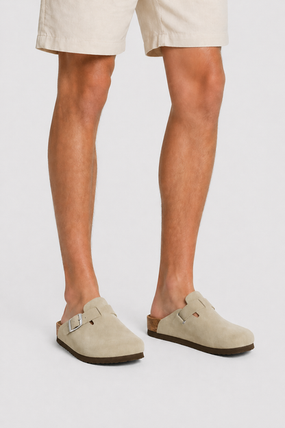 Da Uomo Sabot Comfort Strutturato Cinturino Regolabile Ergonomico