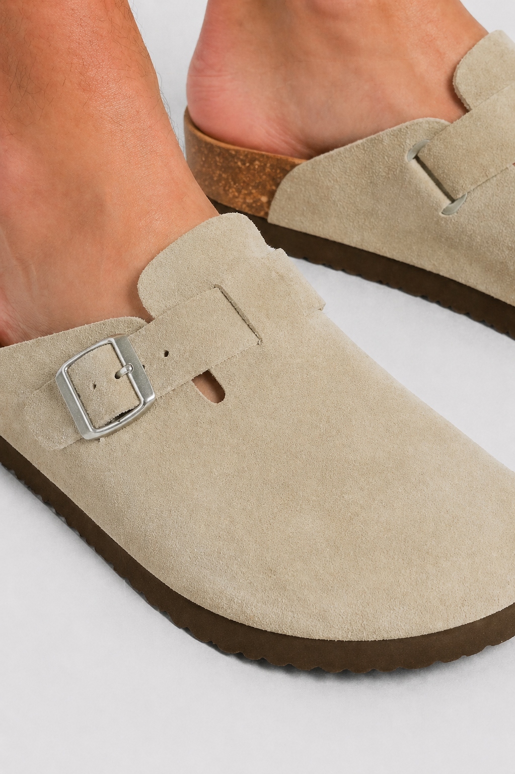 Da Uomo Sabot Comfort Strutturato Cinturino Regolabile Ergonomico