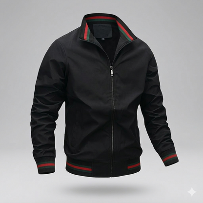 Da Uomo Giacca Leggera Con Zip Frontale Urbano Essenziale