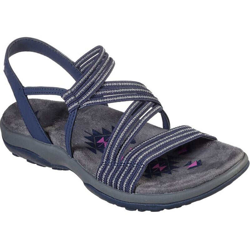 Da Donna Sandali Leggeri con Fasce Elastiche Intrecciate