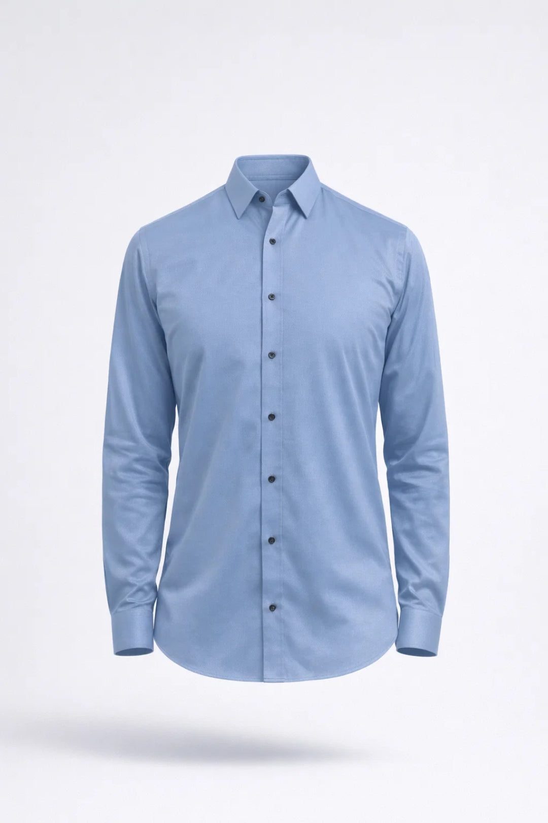 Da Uomo Camicia Sartoriale con Bottoni a Contrasto e Colletto a Punta