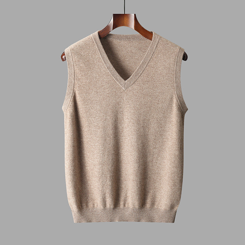 Da Uomo Gilet In Maglia Con Scollo A V