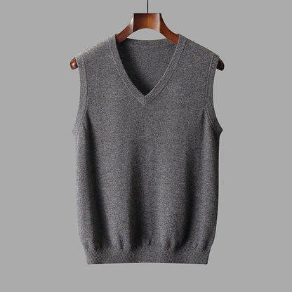 Da Uomo Gilet In Maglia Con Scollo A V