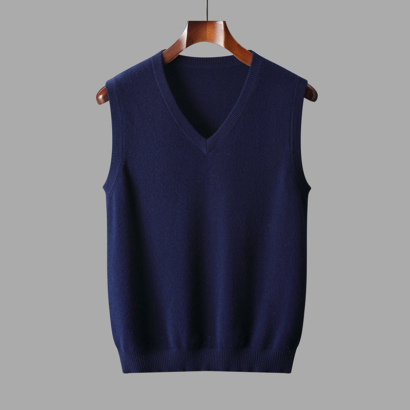Da Uomo Gilet In Maglia Con Scollo A V