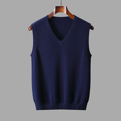 Da Uomo Gilet In Maglia Con Scollo A V