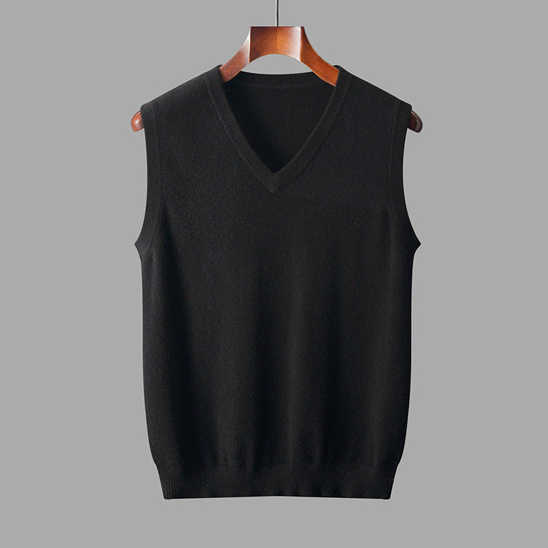 Da Uomo Gilet In Maglia Con Scollo A V
