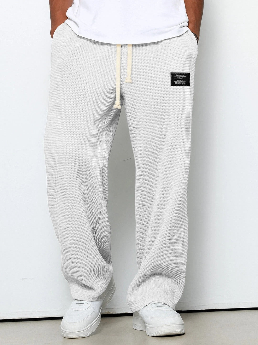 Da Uomo Pantaloni Relaxed Fit con Vita Regolabile