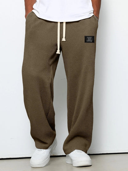 Da Uomo Pantaloni Relaxed Texture Fit Regolabile Urbano