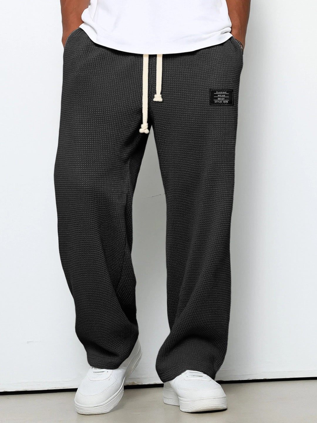 Da Uomo Pantaloni Relaxed Fit con Vita Regolabile