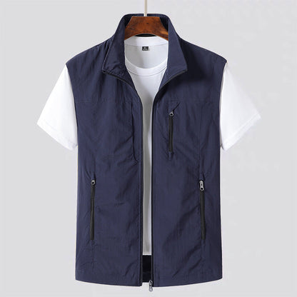 Da Uomo Gilet Utility Leggero Multi Tasca Strutturato