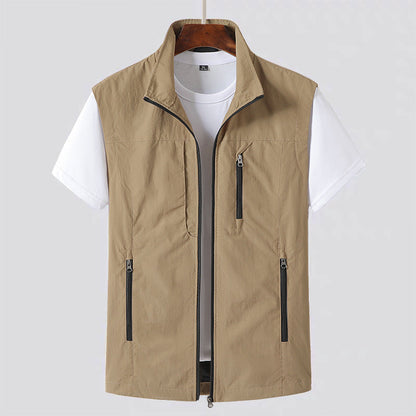 Da Uomo Gilet Utility Leggero Multi Tasca Strutturato