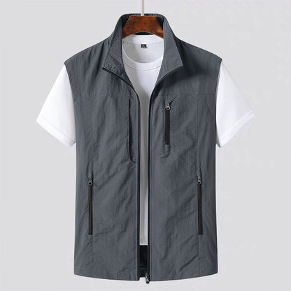 Da Uomo Gilet Utility Leggero Multi Tasca Strutturato