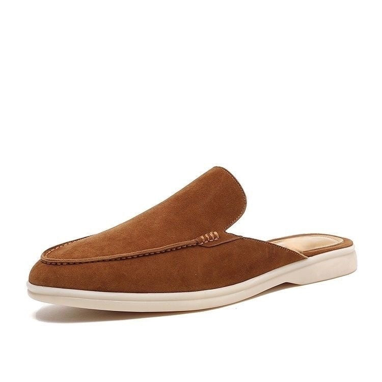 Da Uomo Mocassini Backless Slip-On Struttura Minimal Raffinata