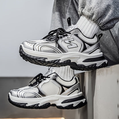 Da Uomo Sneakers Chunky Stringate Streetwear Casual Quotidiano