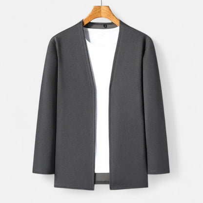 Da Uomo Cardigan Aperto Stile Minimal Eleganza Casual Moderna