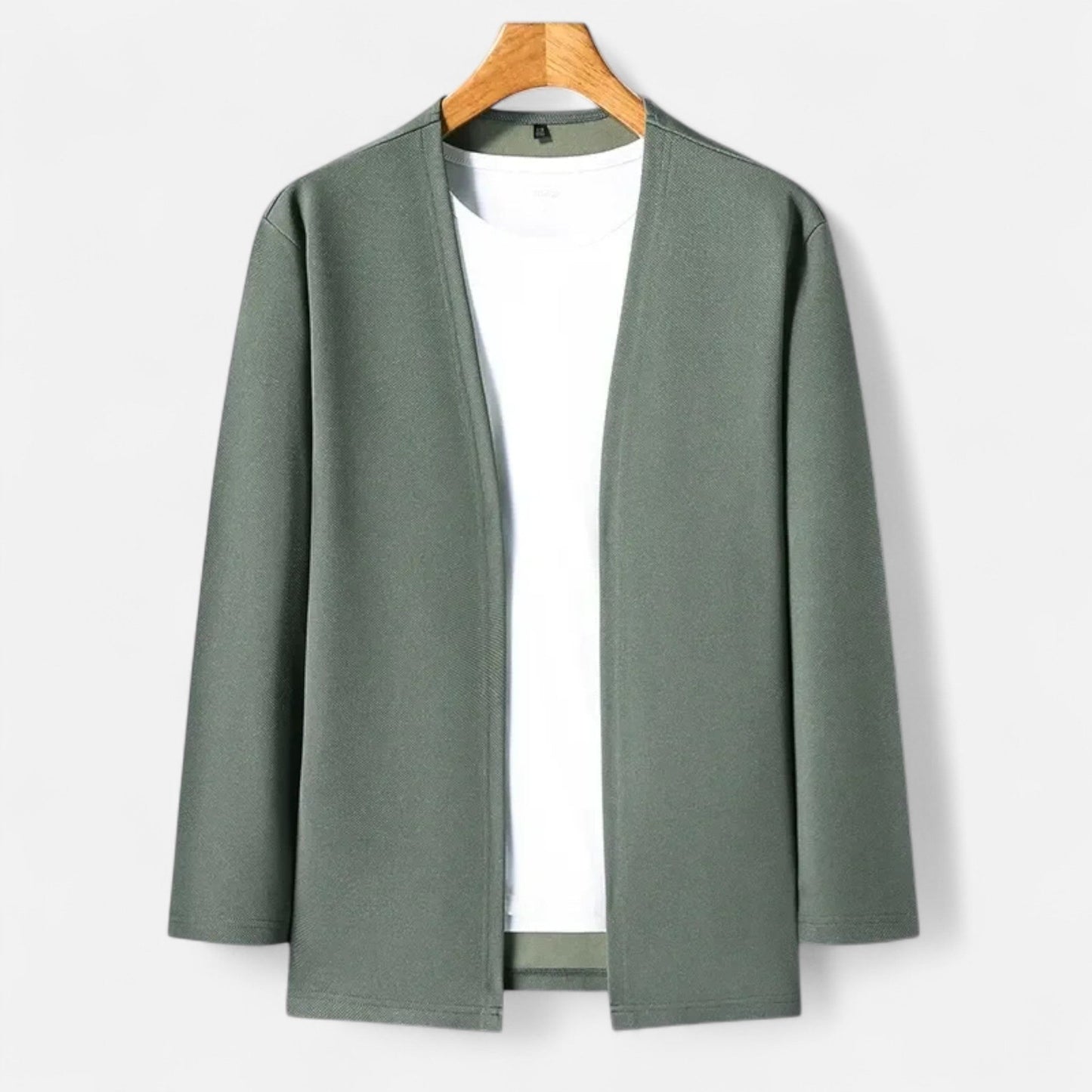 Da Uomo Cardigan Aperto Stile Minimal Eleganza Casual Moderna