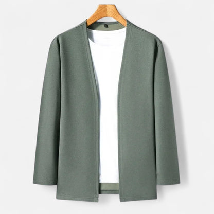 Da Uomo Cardigan Aperto Minimal Relax Fit Casual Moderno