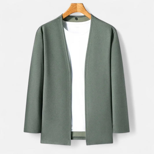 Da Uomo Cardigan Aperto Minimal Relax Fit Casual Moderno