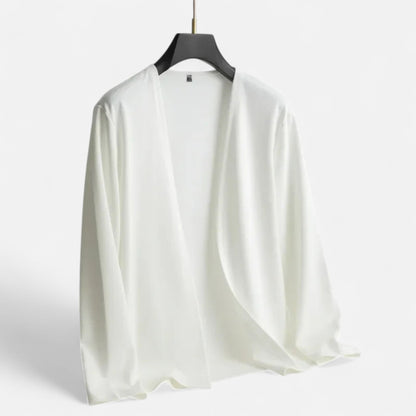 Da Uomo Cardigan Aperto Minimal Relax Fit Casual Moderno