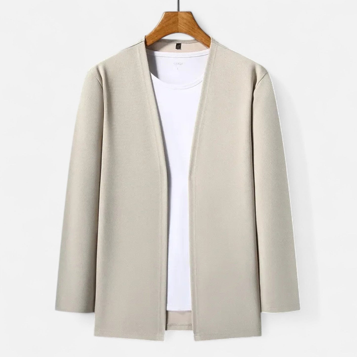 Da Uomo Cardigan Aperto Stile Minimal Eleganza Casual Moderna