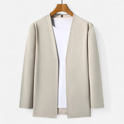 Da Uomo Cardigan Aperto Stile Minimal Eleganza Casual Moderna