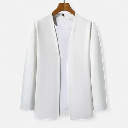 Da Uomo Cardigan Aperto Minimal Relax Fit Casual Moderno