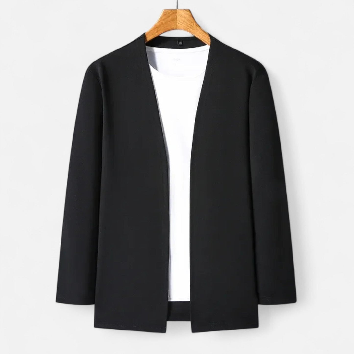 Da Uomo Cardigan Aperto Stile Minimal Eleganza Casual Moderna