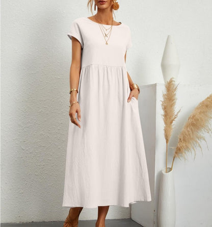 Da Donna Abito Maxi Morbido Linea Fluida Essenziale