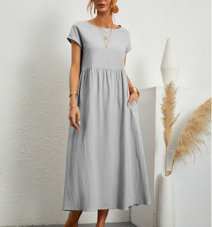 Women's Modern Casual Relaxed Soft Line Maxi Dress