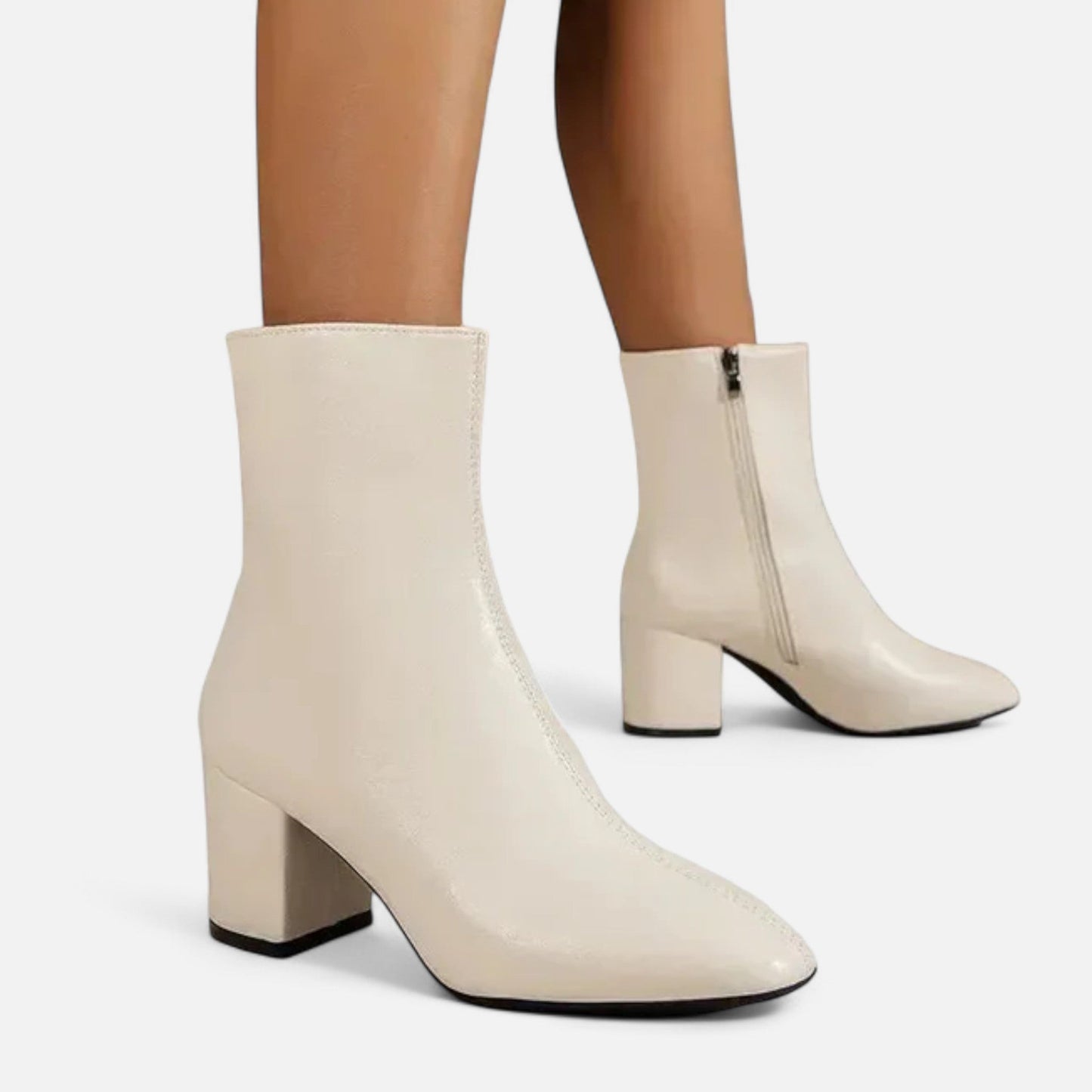 Da Donna Stivaletti Pelle Tacco Largo Eleganza Moderna